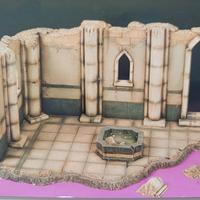 Rovine in gesso per diorama militare scala 1/35