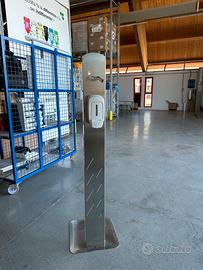 Piantana inox per dispenser mani