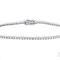 BRACCIALE TENNIS ORO BIANCO 18kt. CON DIAMANTI