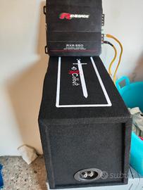 Subwoofer exalibur e amplificatore Renegade 
