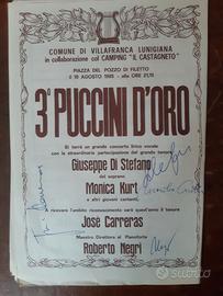 Opuscolo autografato 3° PUCCINI D'ORO