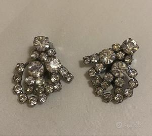 Orecchini vintage con brillantini