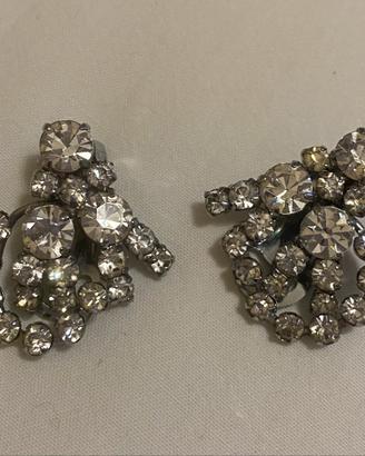 Orecchini vintage con brillantini