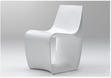 Sedia giardino MDF ITALIA model SIGN bianco lucido