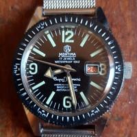 orologio diver Mortima superdatomatic, anni '70