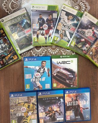 GIOCHI XBOX 360, XBOX ONE E PS4