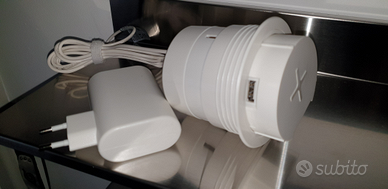 Caricabatterie wifi usb scrivania micke ikea