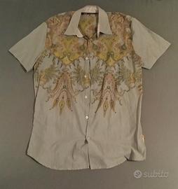 Camicia Grigio Salvia Stampa Paisley
