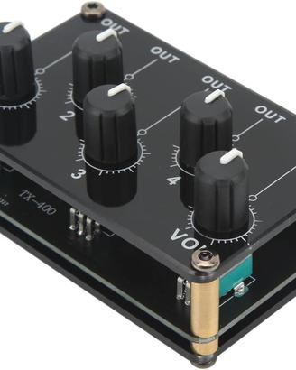 mini mixer stereo 4 canali stereo in  1 stereo out