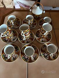 Set 12 tazzine orientali in porcellana