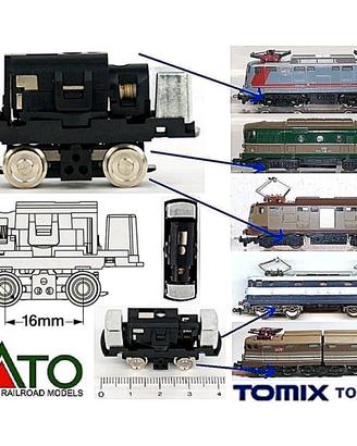 KATO TX TM-TR02 MICRO CHASSIS N MOTORIZZATO mm.42 