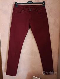 Pantalone uomo stretch borgogna "Clayton"