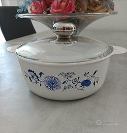 pentola in ceramica con coperchio in vetro 20€
