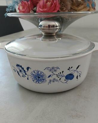 pentola in ceramica con coperchio in vetro 20€