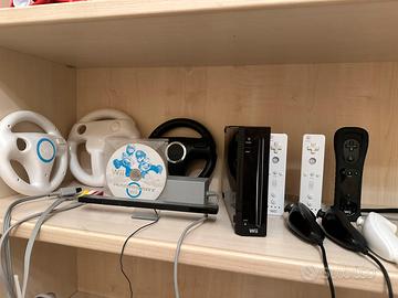 Nintendo wii+3 controller +accesori+mario kart wii