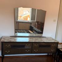 Set Camera Vintage Francese – Comò con Marmo 50’