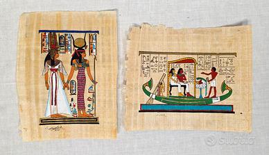 2 Papiri Egiziani Fatto a Mano