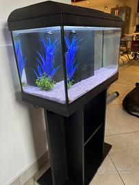 Acquario completo di mobietto e accessori
