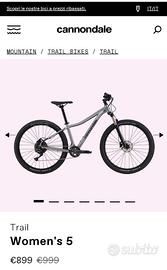 Bicicletta Cannondale