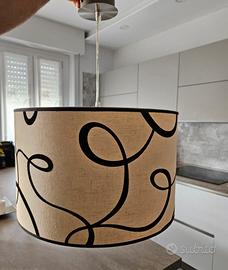 lampadario in tessuto 