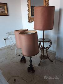 Set composto da 3 lampade con paralume