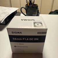 Sigma 56 mm F 1.4 mount E
