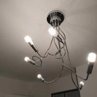 lampadario orientabile con 6 luci e attacco E14