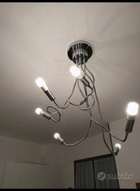 lampadario orientabile con 6 luci e attacco E14