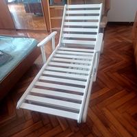 LETTINO PRENDISOLE IN LEGNO LACCATO BIANCO 