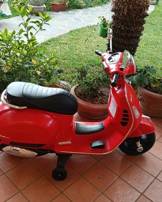 Vespa Moto Elettrica per Bambini, 6V Motori