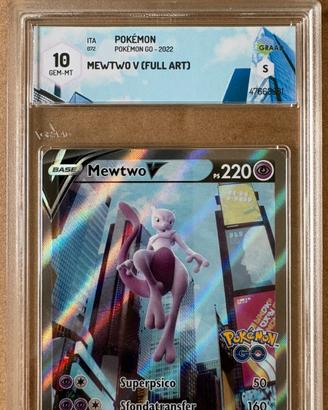 Pokémon Mewtwo 072/078 Pokémon Go Gradata GRAAD 10