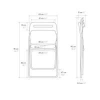 Sedie per attività commerciali apri e chiudi