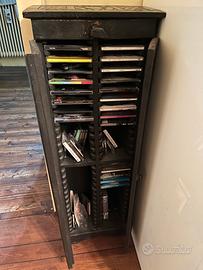 Mobile etnico porta cd in legno