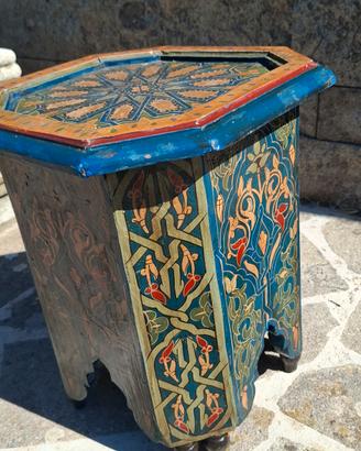 tavolinetto sgabello marocchino