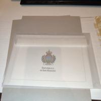 folder francobolli san marino adunata alpini