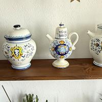 Vasi da farmacia in ceramica serie “ Caduceo “