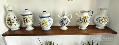 Vasi da farmacia in ceramica serie “ Caduceo “