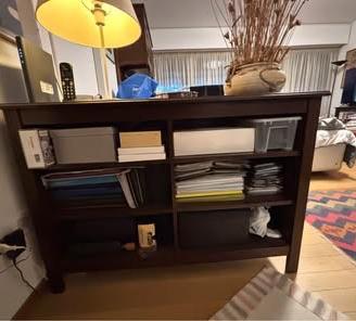 Libreria bassa/porta TV in legno