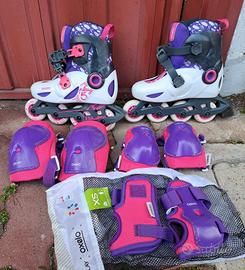 Pattini bambina 30-32+protezioni 