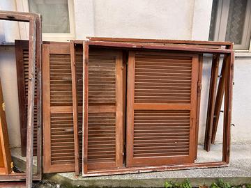 Finestre in legno usate - ritiro in loco