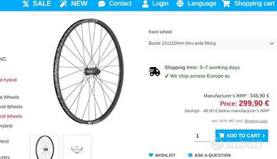 Ruota anteriore per e-bike, enduro, DT Swiss 27,5