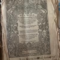 Bibbia antica, originale 1589 Londra rara