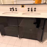 Mobile bagno doppio lavabo con top in marmo