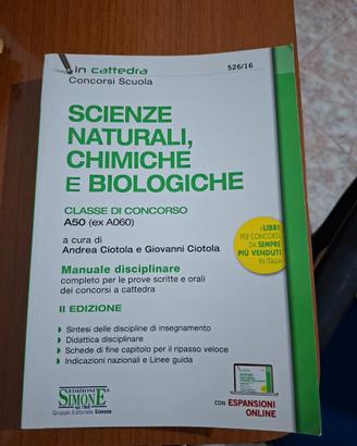 Manuale prova scritta concorso docenti classe A50
