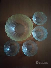 set macedonia  in vetro colorato 
