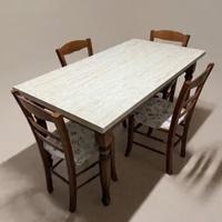 Tavolo con 6 sedie stile country