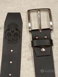 Cintura in cuoio artigianale – pezzo unico con inc