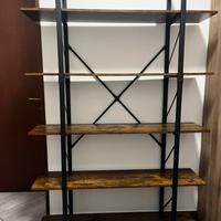 Libreria a 5 ripiani – stile industriale