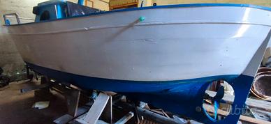 GOZZO IN LEGNO PESCA E SVAGO - 4.5m con Carrello