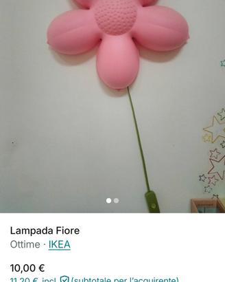 lampada da parete cameretta 